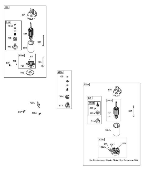 G - Dispositivi di avviamento elettrici B&S - 28 €¦ 28S707-1149-E1 brand Stihl